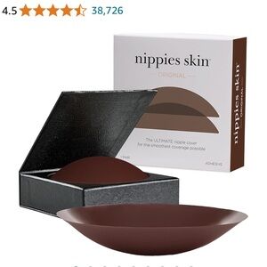 Nippies Nipple Cover Adhesive Silicone Nipple Pasties BRA Women Travel revolve